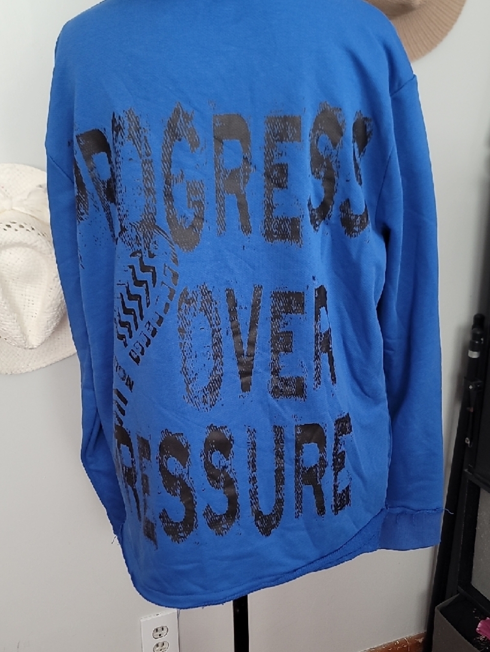 NWT Motion Studios Royal Blue Progress Hoodie - Picture 9 of 11